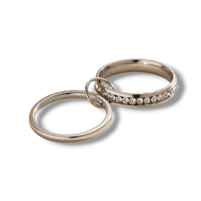ANILLO ACERO DOBLE