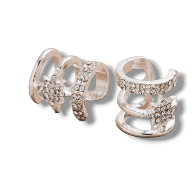 ARO BLANCO CUFF STRASS