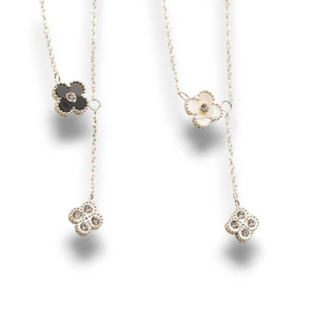 COLLAR ACERO BLANCO VC CON COLGANTE 
