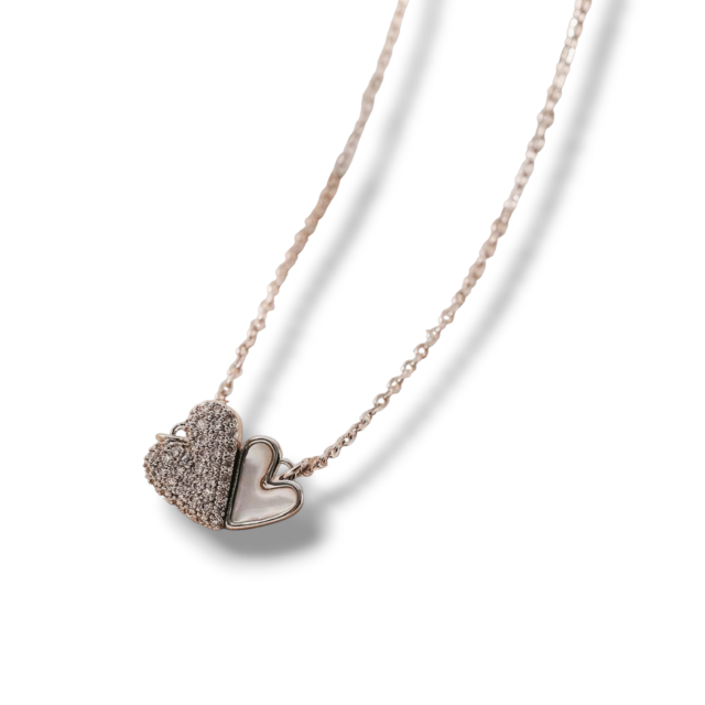 COLLAR ACERO CORAZÓN IMANTADO