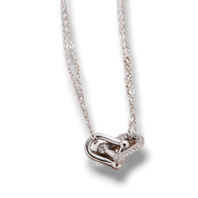 COLLAR ACERO DIJE TIPO TIFFA
