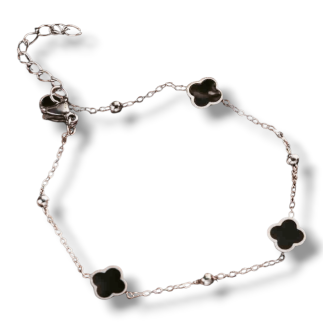 PULSERA ACERO VC TRÉBOL X 3