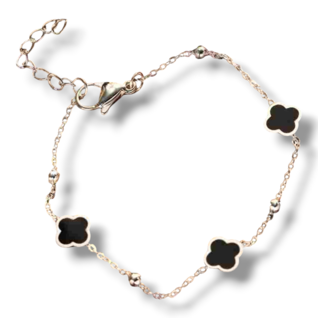 PULSERA ACERO BLANCO VC TRÉBOL POR 3