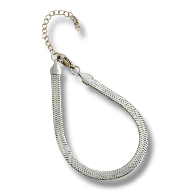 PULSERA ACERO CHATA
