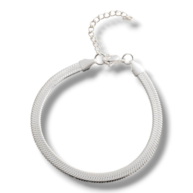 PULSERA ACERO BLANCO CHATA