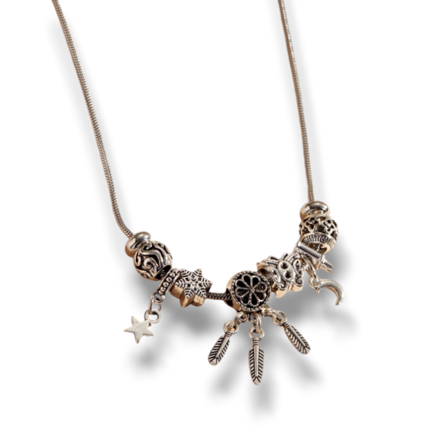 COLLAR ACERO CHARMS ATRAPASUEÑOS
