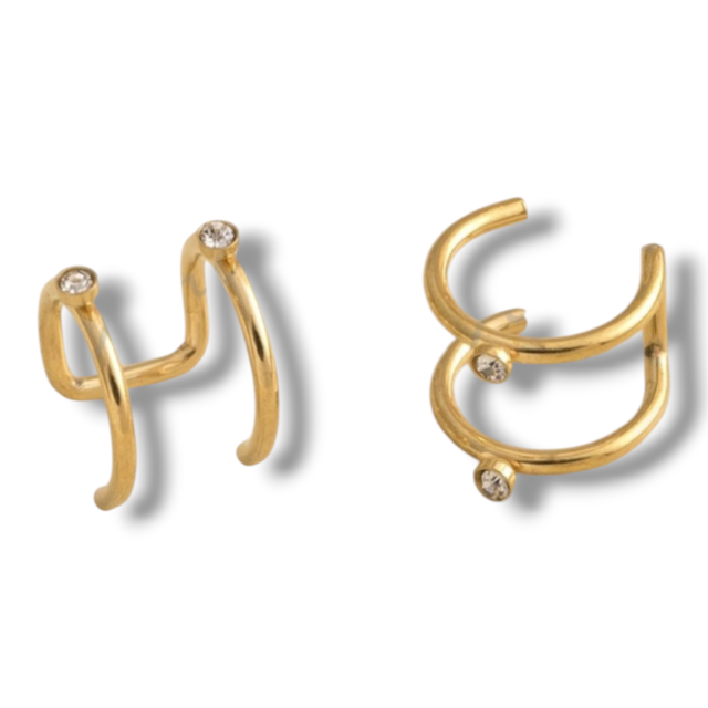 ARO ACERO DORADO CUFF CON CUBIC