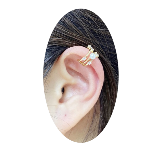 ARO DORADO CUFF PERLA