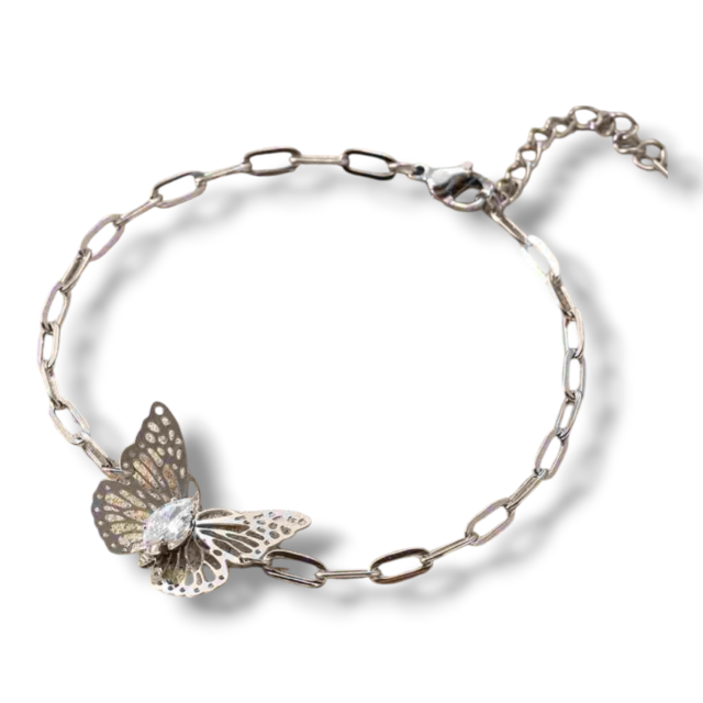 PULSERA ACERO MARIPOSA