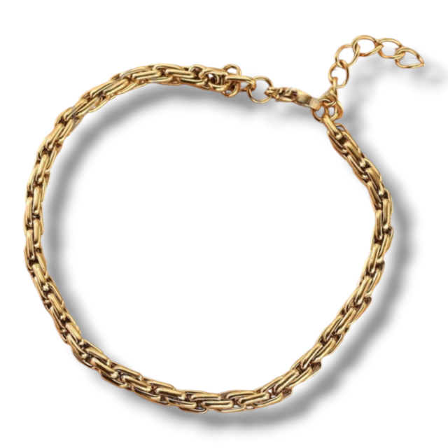 PULSERA ACERO DORADO DISEÑO