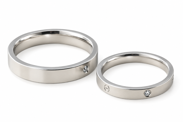 ANILLO ACERO ALIANZA X 2 CARTIE