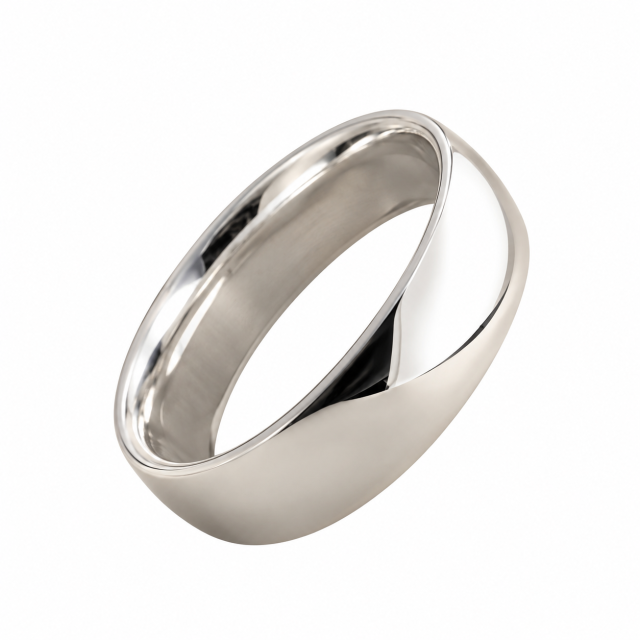 ANILLO ACERO BLANCO TIPO ALIANZA