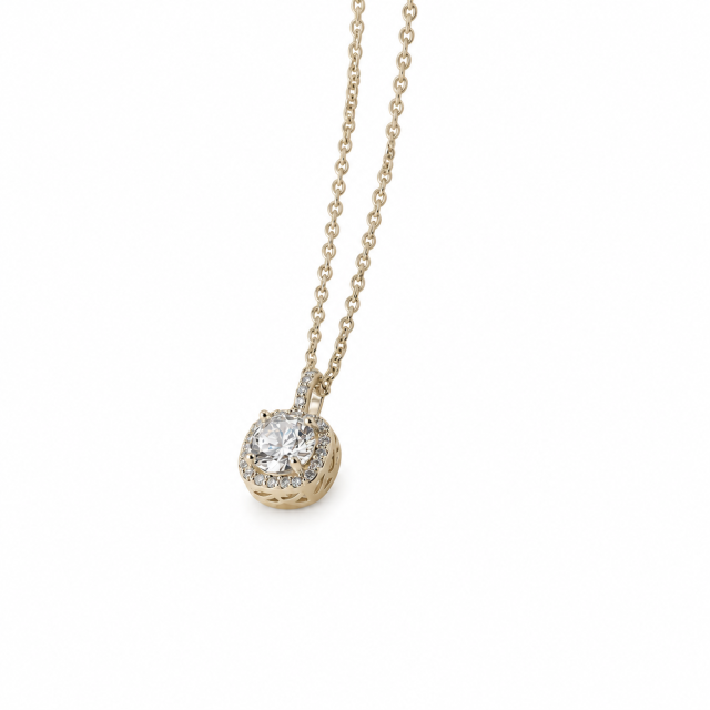 COLLAR ACERO BLANCO DIJE CUADRADO MICROPAVE 